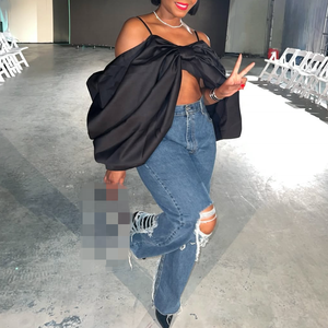 חדש streetwear סקסי ללא שרוולים באביב חלול החוצה מסיבה טנק העליון אפוד פעיל bowknot נשים יבול העליון - Product Image 1