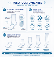 Chaussettes antidérapantes pour femmes de haute qualité, chaussettes en coton respirantes et à séchage rapide pour le Pilates, le yoga et la remise en forme