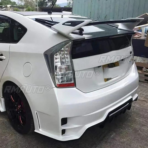 สปอยเลอร์หลังคุณภาพสูงสำหรับ Toyota Prius 2009-2014 Hatchback 3 ชิ้น วัสดุ ABS รุ่น FD2 สีดำเงาหรือสีขาว - Product Image 3