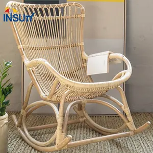 Phong Cách Mới Ghế Vườn Đồ Nội Thất Ngoài Trời Wicker Swing Ghế Mây Rocking Ghế