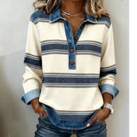 Pull en maille torsadée rayé style coréen chic pour femme, longueur standard, 100 % polyester, infroissable, nouvelle collection automne 2025