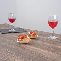Plateau jetable en bois en forme de bateau, écologique, en peuplier, anti-fuite, pour buffet, plats à emporter et pique-niques en extérieur