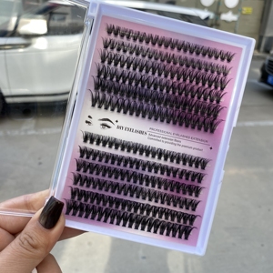 240pcs 30D 40D giả lông mi cong lông mi cụm tự làm dày cá nhân lông mi mở rộng 8-16mm dày đặc khối lượng cụm lông mi - Product Image 2