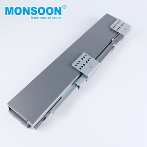 Grey Stainless Steel Iron Drawer Slide Kitchen metal slim box soft closing drawer slide guide metal Box Drawer Slide For Table