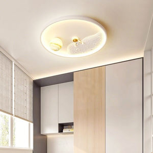 Lumière de <span class=keywords><strong>chambre</strong></span> d'astronaute spatial, télécommande, variateur d'intensité, luminaire de <span class=keywords><strong>chambre</strong></span> Kis, 50 cm, 45 W, protection des yeux, plafonnier LED - Product Image 2