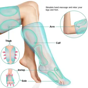 Produtos inovadores poderosa vibração pressoterapia ar pressão compressão celulite pernas total perna e pé massager