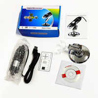 In Stock High-definition 1000x USB Electron Microscope X4-1000X Industrial Magnifier with 8 LEDs Stand for Repair Inspection