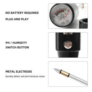 1 में 2 मिट्टी नमी पीएच मीटर 3-8ph आर्द्रता विश्लेषक अम्लता परीक्षक धातु लंबी जांच डिटेक्टर पौधों उद्यान के लिए उपाय उपकरण - Product Image 3