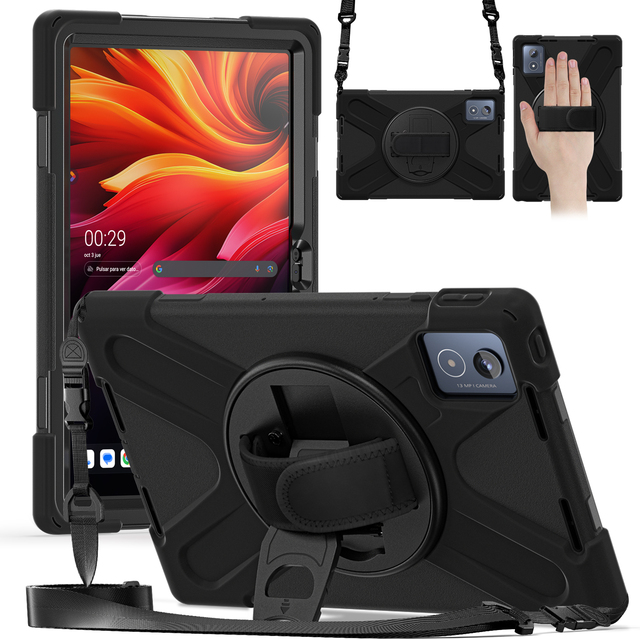 For Lenovo Tab K11 Plus 2024 11.5" Tablet Case with Foldable Bracket 360 Degree Rotate Stand Cover for Lenovo TB352FU TB352XU