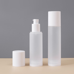 Frosted <b>Vacuum</b> Bottle Makeup Primer <b>Pump</b> 15ml 20ml 30ml 50ml Cosmetic Packaging Toner - Product Image 3