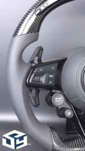 Volant de voiture en fibre de carbone pour <span class=keywords><strong>Audi</strong></span> R8 <span class=keywords><strong>TT</strong></span> Mk2 <span class=keywords><strong>Mk3</strong></span> B8 <span class=keywords><strong>RS</strong></span> TTS TTRs RS3 RS6 RS4 RS5 RS7 A3 D3 A4 A5 A6 C6 A7 A8 A1 Q3 Q5 Q7 - Product Image 4