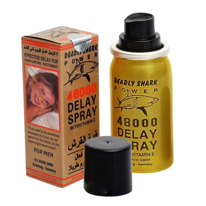 Liquide de massage <span class=keywords><strong>efficace</strong></span> original 45 ml pour prolonger l'éjaculation, <span class=keywords><strong>spray</strong></span> retardateur masculin extra fort Deadly Shark 48000/25000/14000 pour hommes - Product Image 1