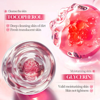 BIOAQUA Savon Moussant Nuageux Macaron Fraise 100g - pH 6.5 Doux, Nettoyage en Profondeur à 97%, Parfum Sucré 24H, Sans Alcool ni Javel