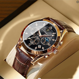 Orologio Poedagar 820 Casual Non Cronografo da Uomo, Cinturino in Acciaio Inossidabile, Orologio da Polso Business al Quarzo con Lancette Luminose - Product Image 3