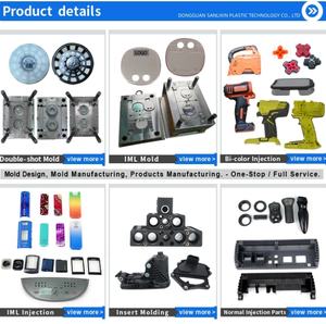 Fabricante de moldes de inyección de plástico de China de 15 años, último diseño, herramienta de inyección doble Lucency para masajeador Abdominal - Product Image 5