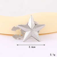 Broche en alliage de zinc plaqué argent en forme de hérisson, bijoux, décorations de col pour vêtements féminins, accessoires de bricolage, pierre de naissance de juillet