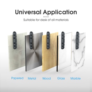 Cable Holder Clips <strong>Desk</strong> Cable Organizer Cord Wire Management for USB Cable Power Cord PC Office - Product Image 4