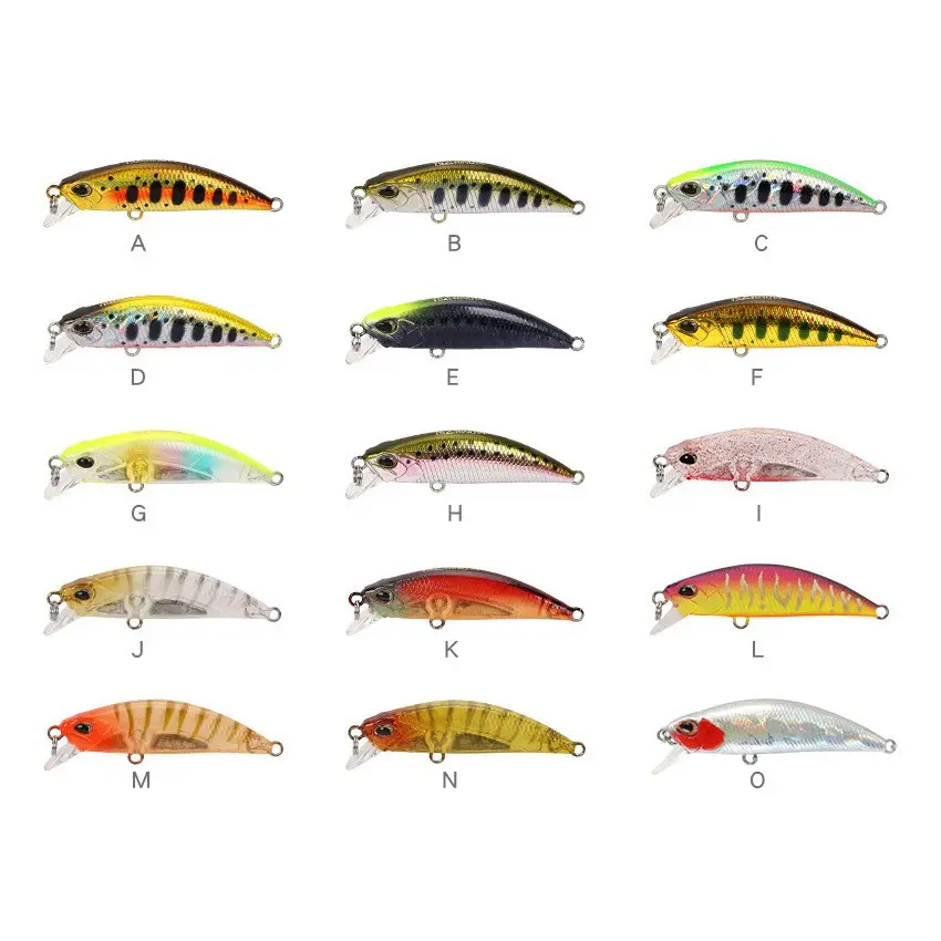 5G/55Mm Mini Minnow Hard Vissen Lokt Swimbait Kunstmatige Kleine Aas Vib Sink Visgerei Haken Simulatie vissen