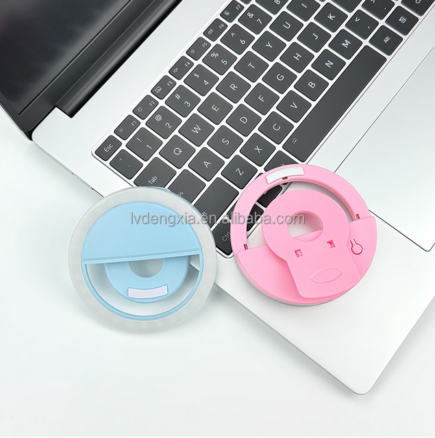 Promotional Gifts Custom Logo Printed Rechargeable Led Ring Light for Cell Phone Selfie Ring Light Selfie Led Lights for Phone