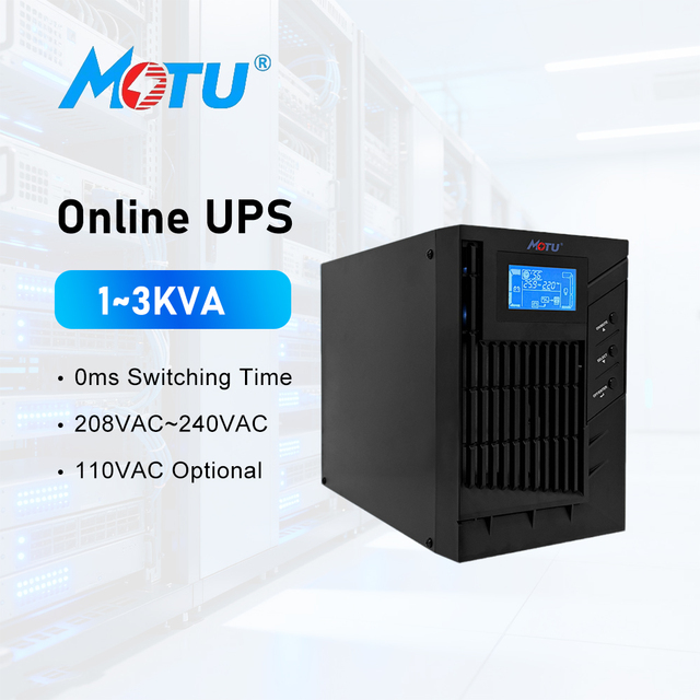 Office Server Switch Battery Backup Uninterruptible Power Supply 1kv 2kv 3kv 220V Single Phase PF:0.9 Online UPS 1kva 3kva