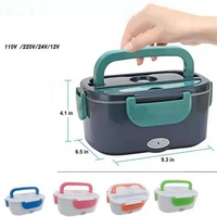 Boîte à lunch électrique en acier inoxydable auto-chauffante de 1,5 L, ensemble de boîtes thermiques pour la voiture et la maison