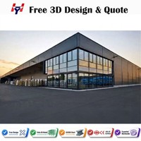 Edificio Industrial Prefabricado: Almacén Logístico de Gran Envergadura con Estructura de Acero para Centro de Almacenamiento de Cadena de Suministro