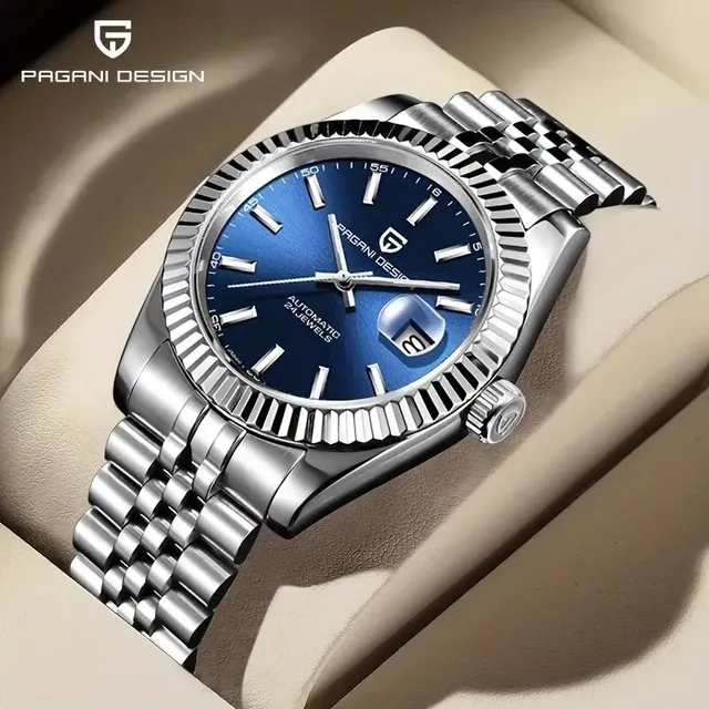 Pagani Design 1645 Hot Sell Men Mechanical Watch Classical Steel Band Waterproof NH35A Automatic Business Wrist Watch for Men
