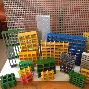 ตะแกรง FRP GRP แบบหล่อพื้นไฟเบอร์กลาสทนความร้อนสำหรับตัดแพลตฟอร์ม - Product Image 5