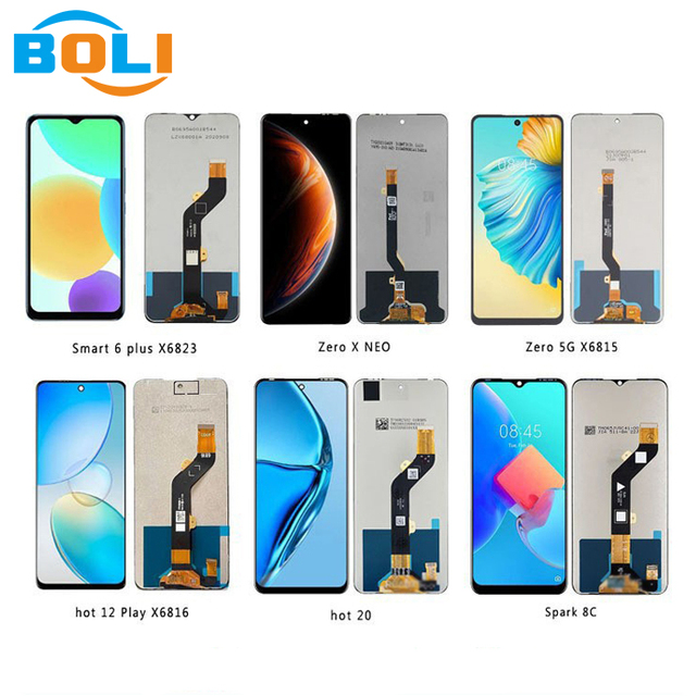 Wholesale Phone LCD Display for INFINIX X624 X626 X650 X652 X653 X655 X657 X680 X682 X690 TECNO CF8 LC7 Spark 6 Lcd Touch Screen