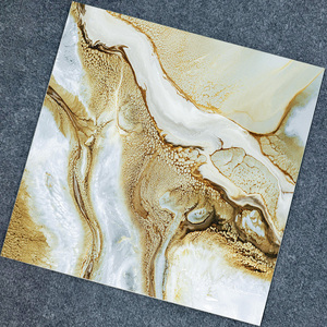 600x600 mét hiện đại tráng men đánh bóng Sứ sàn gạch bóng kết thúc thiết kế hiện đại bề mặt đá cẩm thạch với vàng mạ sang trọng gạch - Product Image 5