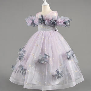 Yaz kızlar dantel Ruffles kol noel çocuk balo kızların parti prenses elbiseler için - Product Image 4