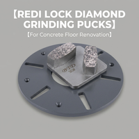 Segmentos de Diamante Redi Lock OEM de Fábrica para Pulido de Concreto, Segmentos Tipo Ataúd para Pisos de Concreto, Grano y Adhesivo Personalizables Disponibles