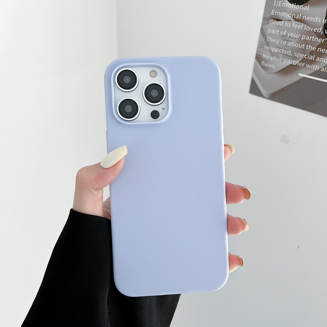High Quality Solid Color Matte Shockproof Soft TPU Phone Case Cover for iPhone 11 12 13 15 14 16 Pro Max