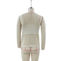 Pull en maille ajourée d'été pour femme, personnalisable avec logo, fabriqué par des fabricants de tricots 2026