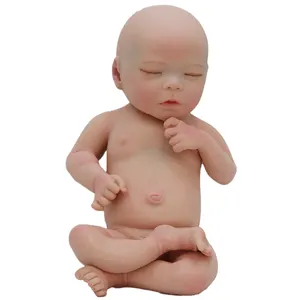 Bebe Reborn 18 pollici 2600G bambole rinate in Silicone pieno di alta qualità che chiudono gli occhi bella ragazza regalo giocattoli per bambini