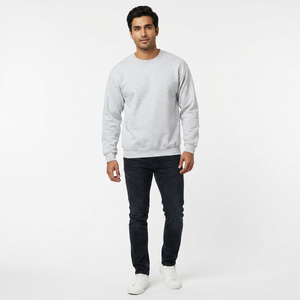 High Quality Sweatshirts Wholesale Men Crew Neck Sweatshirt Plain <b>Pullover</b> <b>Sweater</b> With Custom Logo Services basics Sweatshirt - Product Image 1