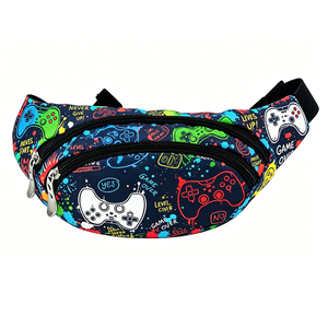 Cinturones de Diseño Estético para Niños, Riñoneras Personalizadas con Graffiti, Riñoneras <span class=keywords><strong>Gamer</strong></span>, Bolsas de Cintura, Venta al por Mayor, Fabricante OEM ODM - Product Image 4