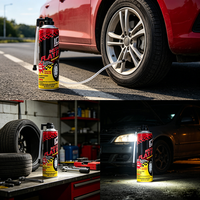 Spray de réparation de pneus de voiture, 500 ml, kit de réparation d'urgence portable pour pneus crevés
