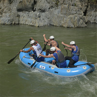 Bateau pneumatique de rafting MAGIC MJK-B450R 4,5 m à tube conique pour 12 personnes en PVC