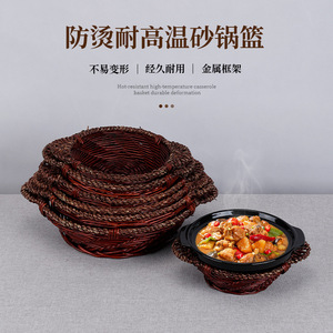 ตะกร้าสานทรงกลม ภาชนะใส่อาหารทนความร้อน ใช้ในครัว มีให้เลือก 7 ขนาด - Product Image 2