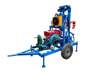 100m 150m 25HP 28HP plate-forme de forage de puits d'eau profonde pour machine de puits d'eau
