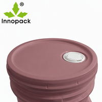 Seaux à peinture en plastique de qualité alimentaire de 20 L (5 gallons) avec bec verseur, couvercle et poignée – Vente en gros