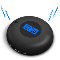 Reloj Despertador Digital con Vibración Fuerte, Silencioso, con Pantalla LCD, Recordatorio Vibratorio Inteligente, Vibrador de Cama para Personas con Sueño Profundo