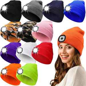 Bonnet tricoté Bluetooth sans fil musical unisexe avec lampe frontale intégrée pour l'hiver en extérieur – Idéal pour l'image d'entreprise - Product Image 2