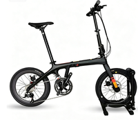 Vélo pliant en fibre de carbone JAVA ARIA 18 vitesses 20 pouces Frein à disque hydraulique à câble Java Aria 406 Vélo pliant en carbone 18S