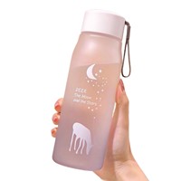 Botella de Verano para PC, Antiderrames, con Pajita Gruesa, de Gran Capacidad, de Alta Gama, para Beber Directamente, Resistente al Calor, Segura, Ligera y de Lujo