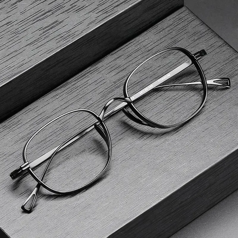 Gafas Kenbo, monturas ópticas de titanio puro cuadradas pequeñas a la moda, gafas Ópticas Clásicas Vintage