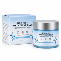 Baume hydratant naturel au suif de bœuf et au miel OEM, réparation de la barrière cutanée, crème visage au peptide de cuivre bleu GHK-Cu, 100g