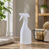 Bouteille pulvérisateur à gâchette en PEHD avec bouchon à clapet, capacité 500 ml, pour emballage de soins personnels, impression sérigraphique personnalisable