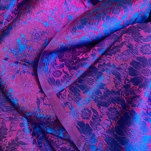 Floral Pink Blue Mulberry Silk Natural Silk Pure Mulberry Fabric By Yard Handmade Silk In Vietnam Crafting Somali Dirac